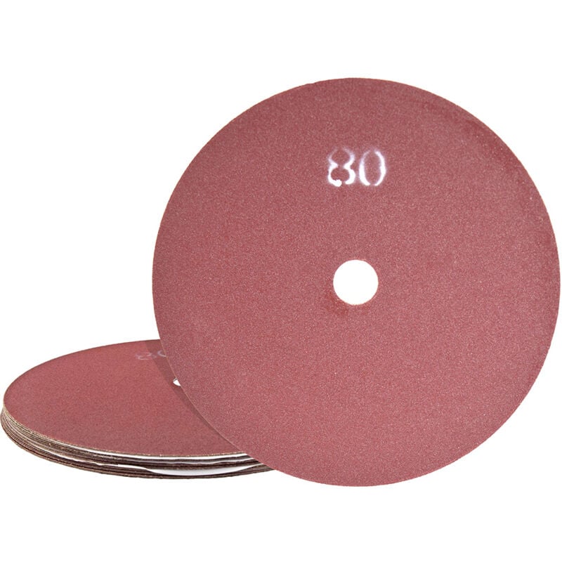 Fox Disques abrasifs, 406 mm, double face, p. Monobrosses, Corindon normal (Lot de 5) G16 - Miotools