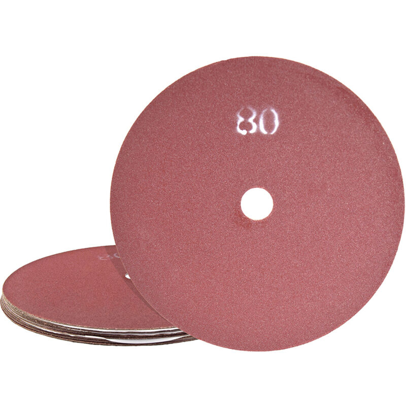 Fox Disques abrasifs, 406 mm, double face, p. Monobrosses, Corindon normal (Lot de 5) G24 - Miotools