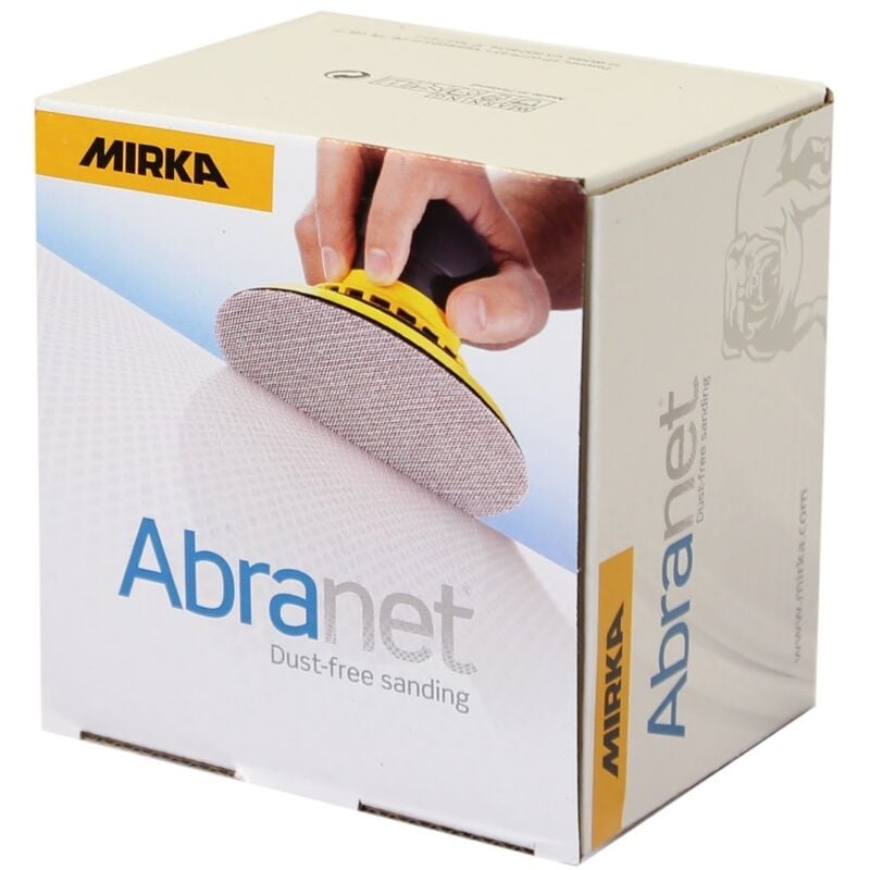 Disques abrasifs Abranet Mirka 150 mm Haute performance pour ponçage sans poussière - Boite x50 Épaisseur du grain: p 180 (Fin: Finition soignée)