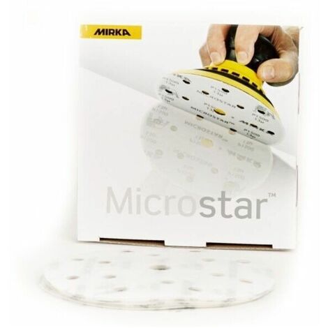 Disques abrasifs Mirka Microstar 15 trous Ø 150 mm  Grain: 800