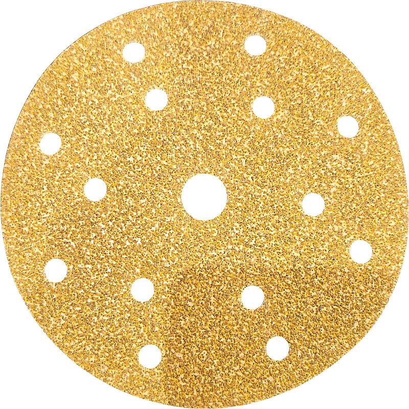 Boite de 50 - Disques abrasifs ponçage abrapro D150, 15 trous bois, peinture et vernis Épaisseur du grain: p 40 (Très Gros: Décapage)