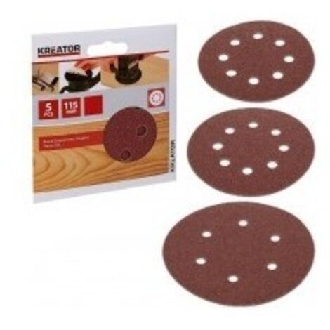 Disques abrasifs pour ponceuses film rétractable 25 disquesgrain:120 diamètre:125 mmfixation:auto-agrippante