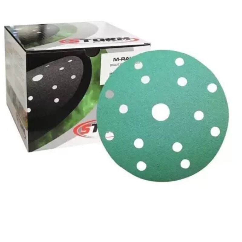 Disques abrasifs velcro GR240 150mm 15 trous