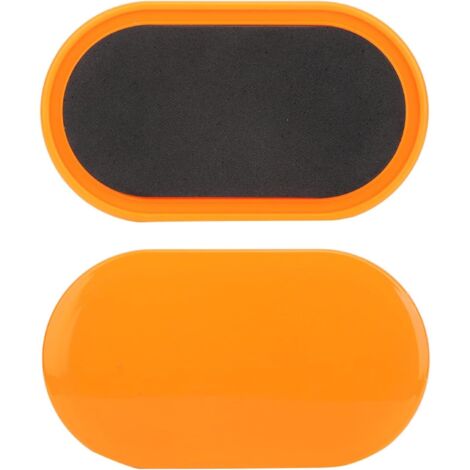 Disques Coulissants - 2 Pièces - Tissu Et Plastique - Exercice Core - Yoga Et Fitness - Oval
