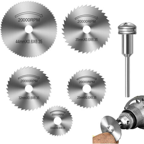 Disques de Coupe pour Dremel, HSS, Lame Mini Scie Circulaire pour Couper Bois, Plastique et Métal