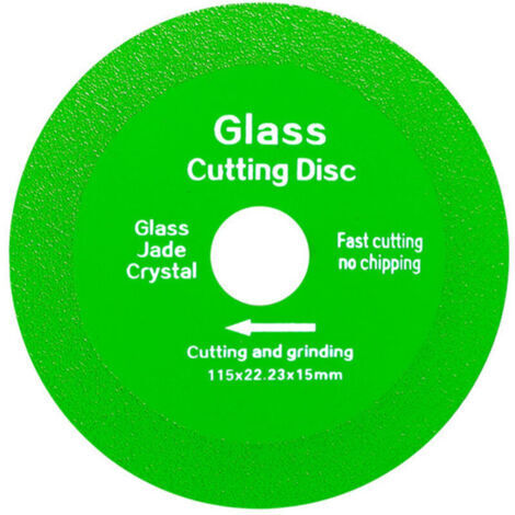 Disques de coupe pour verre en 6 pièces, 4,5 pouces, pour meuleuses d'angle disques de coupe diamantés de 7/8 pouce, lames de scie ultra-minces, pour le meulage.