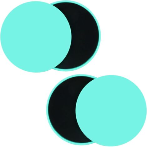 Disques de glisse - Lot de 4 - Matériaux ABS et EVA - Double face - Adaptés au yoga, au Pilates et à la salle de sport - Diamètre : 18 cm (une paire vert camouflage)