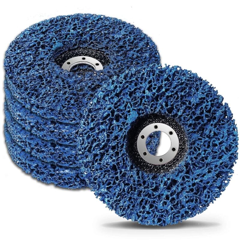 Disques de Nettoyage 125 x 22 mm, Disque Meuleuse Disques à ébarber Pour Traitement de Surface Peinture Disque Abrasif pour Meuleuse D'angle -Lot de