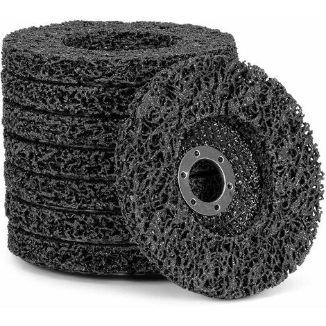 Disques de nettoyage, pour meuleuse d'angle diamètre : 125 mm, Guazhuni Lot de 5 ( noir)Q