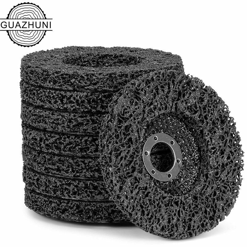 Disques de nettoyage, pour meuleuse d'angle diamètre : 125 mm, Lot de 5 ( noir)