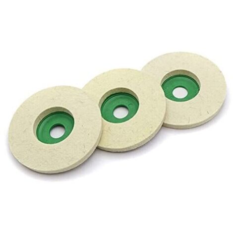 Disques de polissage en feutre laine pour meuleuse d'angle 125 mm – Lot de 3, haute résistance et finition brillante