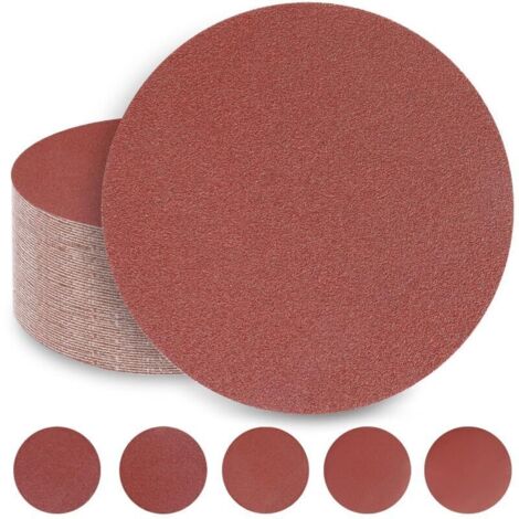 Disques De Ponçage 180 Mm 10 X 40/60/80/120/240 Grain 180 Mm Disques Abrasifs Pour Ponceuse Cloison Sèche Ponceuse Girafe (50 Disques)