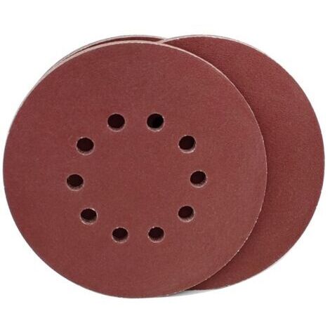 Disques de Ponçage 225 mm 10 Pièces Grain P180 10 Trous Disques Abrasifs 225 mm Ronds Papier Abrasif for Ponceuse pour Cloisons Sèches Ponceuse Girafe
