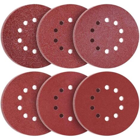 Disques de Ponçage 225 mm 60 Pièces Grain P40 P60 P80 P120 P240 P320 10 Trous Disques Abrasifs 225 mm Ronds Papier Abrasif for Ponceuse pour Cloisons Sèches Ponceuse Girafe