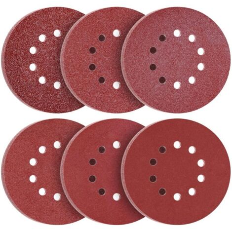 Disques de Ponçage 225 mm 60 Pièces Grain P40 P60 P80 P120 P240 P320 10 Trous Disques Abrasifs 225 mm Ronds Papier Abrasif for Ponceuse pour Cloisons Sèches Ponceuse Girafe