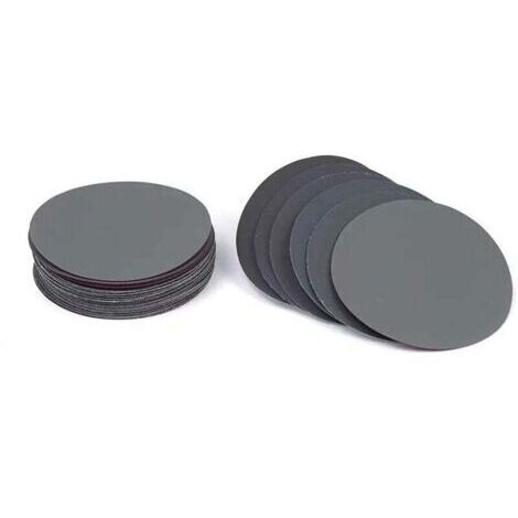Disques de Ponçage à l'eau Ronds secs et Humides Grain 600/800/1000/1200/1500/2000 Crochet et Boucle Disque de Papier Abrasif Feuille de Sable 30pcs / lot 3 Pouces 75mm Ensemble Varié,AAFGV