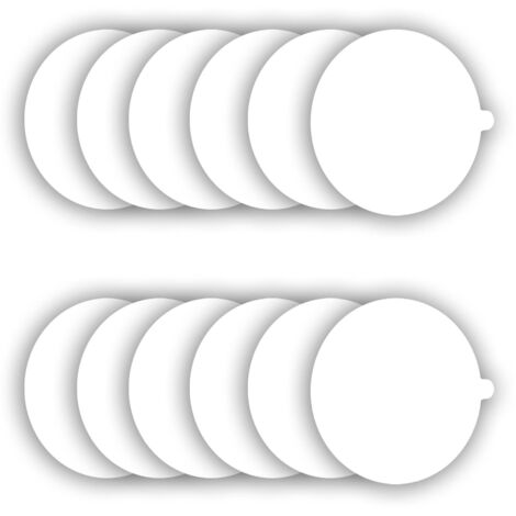 Disques de recharge pour pièges à puces, 18 cm, plaques de colle de remplacement pour la plupart des modèles de pièges à puces pour l'intérieur de votre maison, paquet de 12
