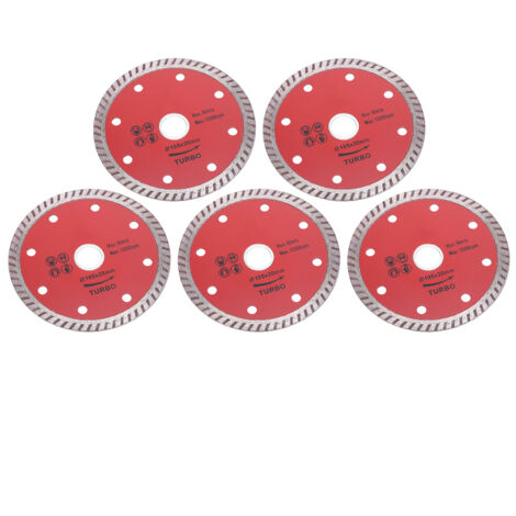 Disques Diamant 105mm à 5 Lames Dentelées pour Découpe Céramique et Bois - Scie Circulaire