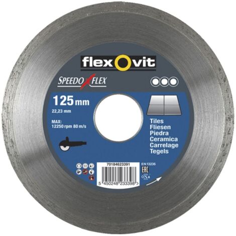 Disques diamant 125mm pour carrelage céramique et porcelaine SPEEDOFLEX - Flexovit