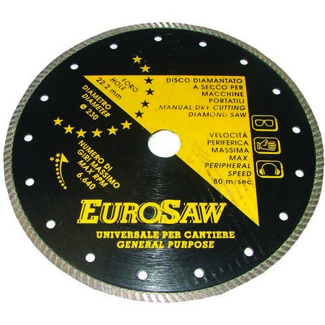 Disques diamantés à bord continu
