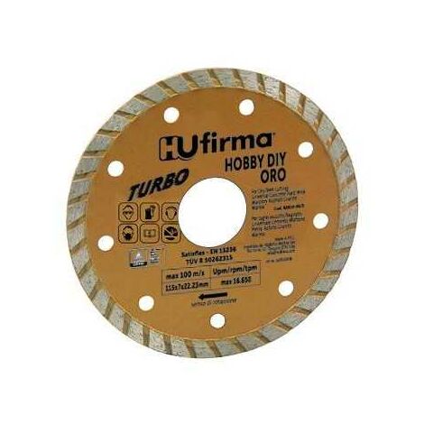 Disques Diamantés Turbo Ø mm.115