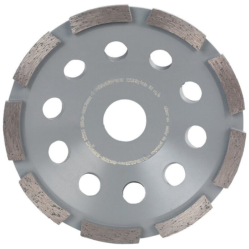 Sidamo - Disques diamants à surfacer Star Cup ø 125 mm, alésage 22,23 mm, hauteur 5,5 mm