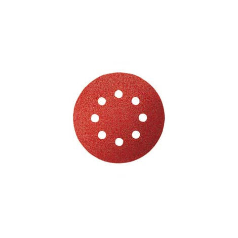 Disques en papier de verre perforés avec velcro pour ponceuses orbitales aléatoires Ø 125 mm - grain 120 paquet de 100 pcs.