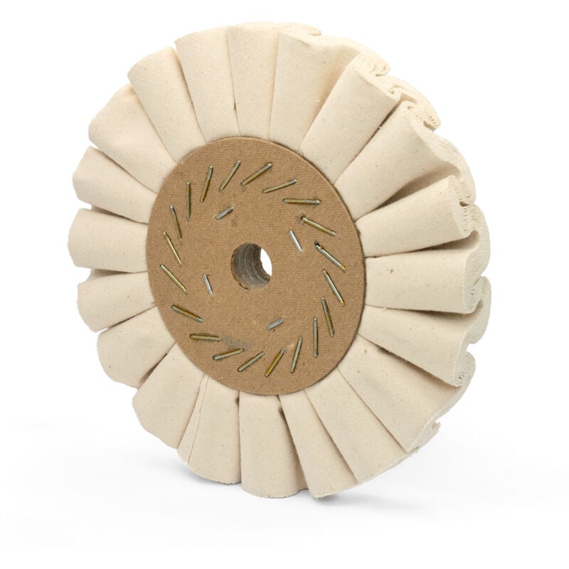Fervi - Disques ondules en coton 200x20 mm 14 lamelles pour touret