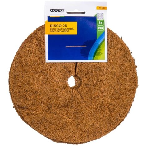 Disques paillage stocker 25 cm biodégradables 3 pièces