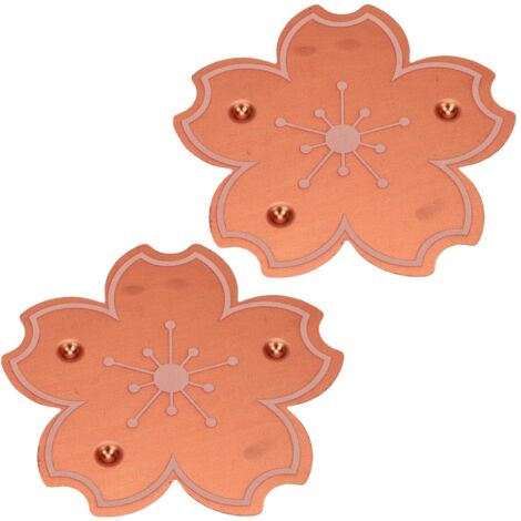 Disques Purificateur pour Bassin d'Oiseaux - 2 Pièces Support Triple Stable Type C - Copper 0.6mm 99.99% Pur 72g