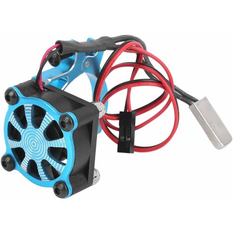 Dissipateur de chaleur pour moteur de voiture, en alliage d'aluminium avec capteur thermique, pour modèle de voiture télécommandée (bleu),ladacèe