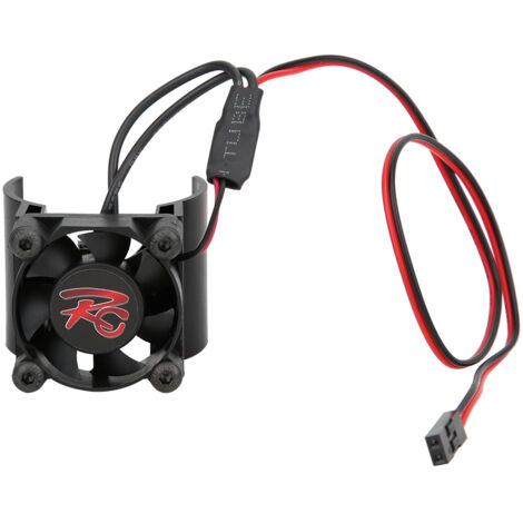 Dissipateur thermique en alliage d'aluminium 540/545/550 avec ventilateur unique pour voiture modèle RC 1/10, noir
