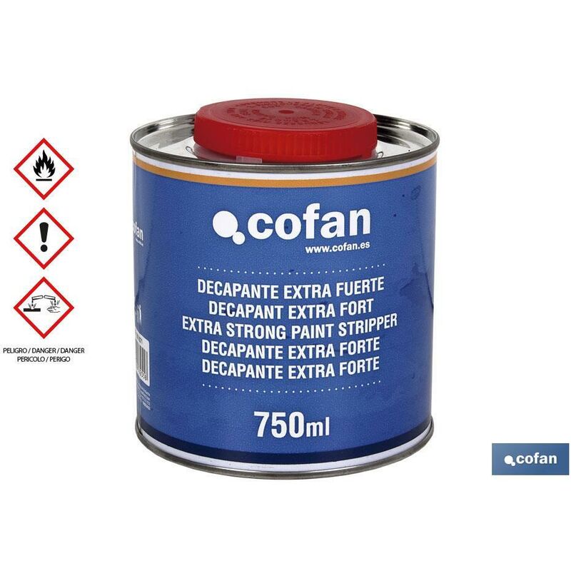 Cofan - Décapant Extra Fort Conditionnement de 750ml Convient pour tous les types de peintures et vernis