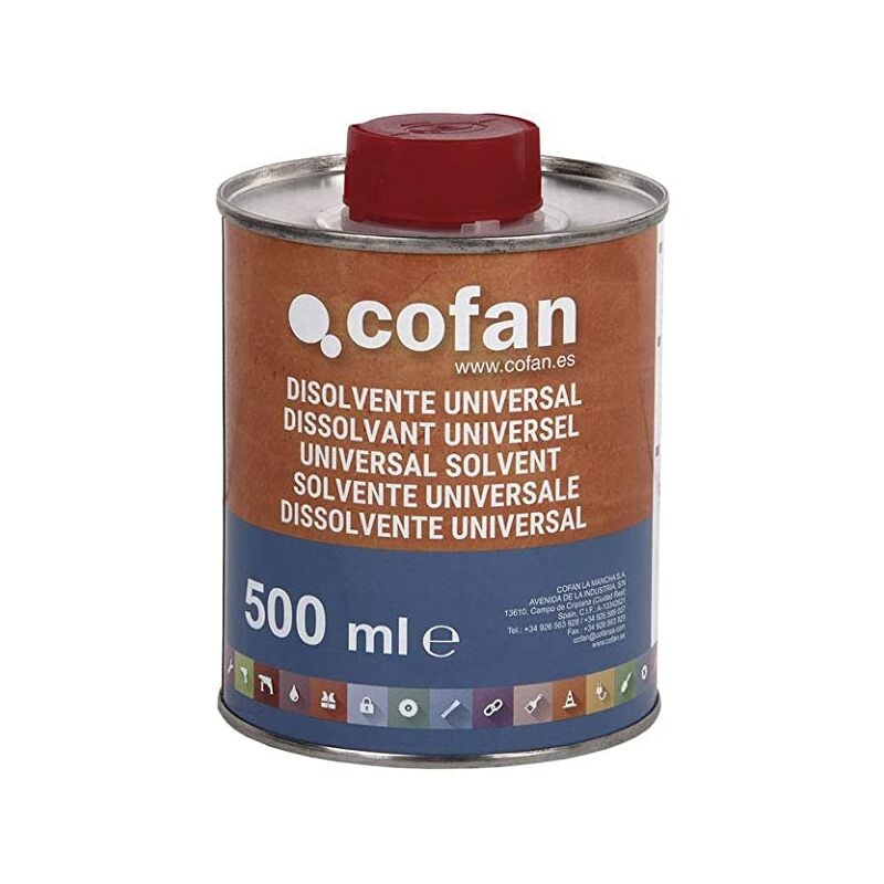 Cofan - Dissolvant Universel Bri R�cipient 500 ml Pour synth�tiques