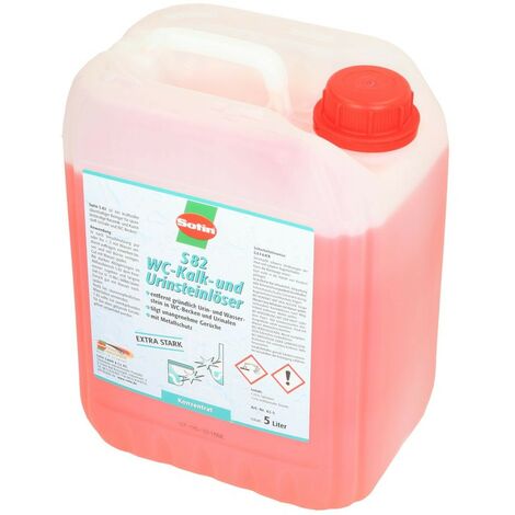 Dissolvant WC pour calcaire et dépôts d'urine S82 5 litres concentré