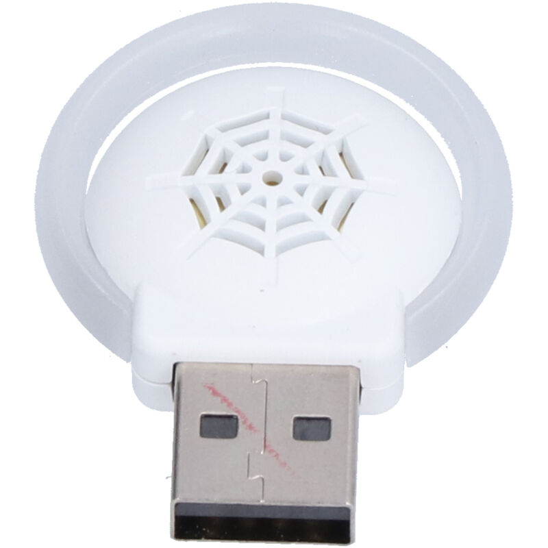 Dissuadeur Ultrasonique Portable Anti-Moustiques et Insectes avec Lampe de Nuit Variable Fréquence Blanc - KZQ