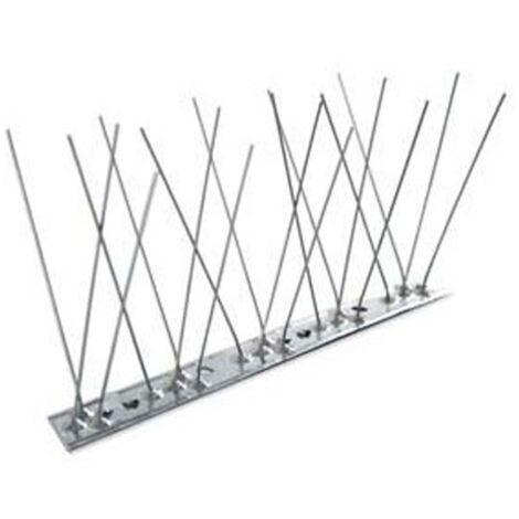 DISSUASORE PICCIONI 100CM 80 SPILLI BASE INOX FLESSIBILE (13/60)