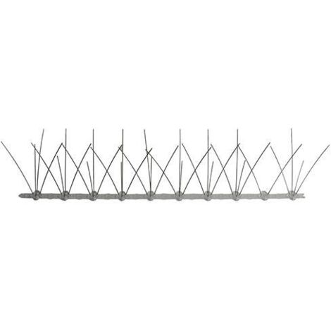DISSUASORE PICCIONI  50CM SPILLI INOX BASE PLASTICA