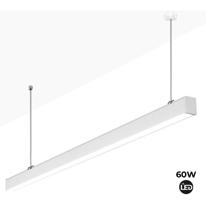 Image of Lineare LED-Pendelleuchte 60W 180cm 5100lm - Weiß