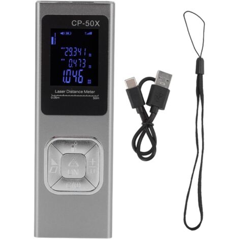 Distance Meter Accurate Voice Broadcast Small Electronic Ruler Handheld Rangefinder for Indoor 164ft