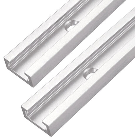 Distancia entre piezas 300 mm Riel en T de aluminio Ranura en T, 19 x 9,5 mm, Riel de inglete con ranura en T para sierra de mesa, fresadora y herramientas para trabajar la madera, doalso