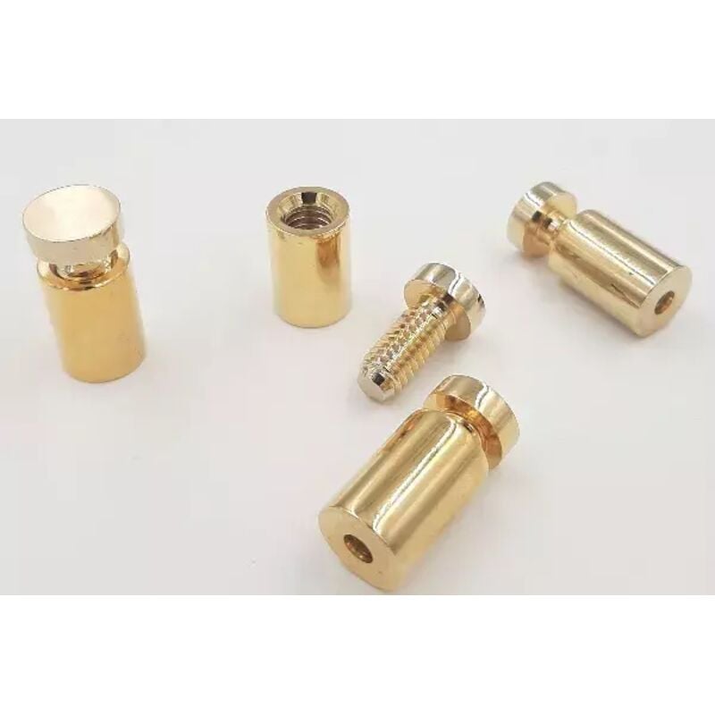 Image of DISTANZIALE TARGHE D.13 H.19 mm ORO LUCIDO -PROMO-
