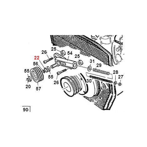 Distanziale per cuscinetti TURBO1 ORIGINALE GIANNI FERRARI 01.40.00.1090