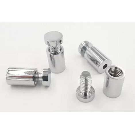 DISTANZIALE PER TARGHE D.13 H.19 mm CROMATO -PROMO-