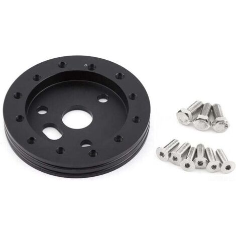 Distanziale universale in lega di alluminio 89x13mm per mozzi superiori per volante Grant Forever Sharp a 6 fori (nero)