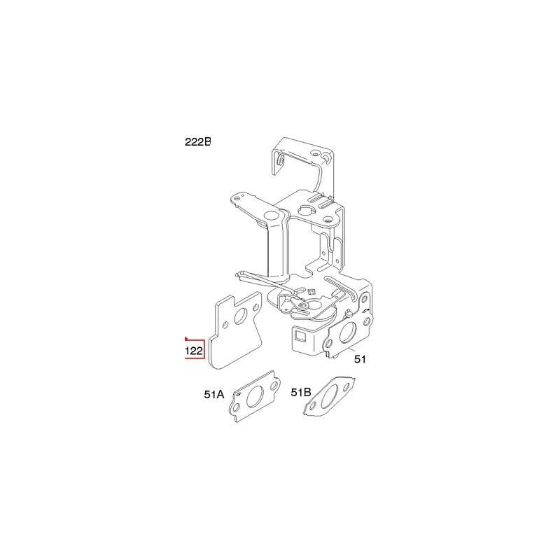 Distanziatore carburatore originale motore rasaerba Briggs&stratton 692799