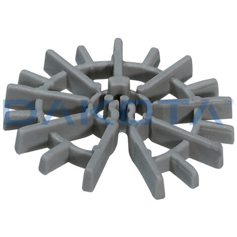 Distanziatore circolare per tondo da dm. 4 a 12 mm altez 25 mm conf. 1000 pz