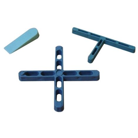 DISTANZIATORI A "T" IN PVC 5MM - CF. BUSTA 250PZ
