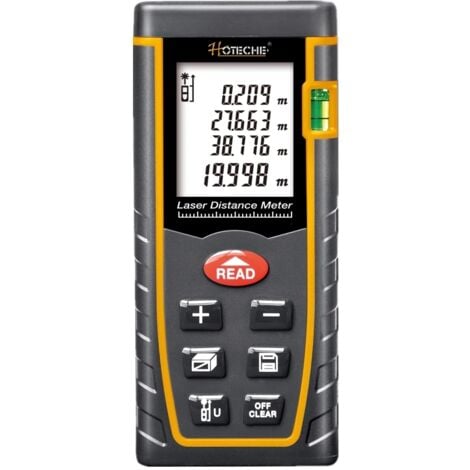 Distanziometro/Misuratore di distanza laser professionale 40 metri con livella Hoteche - 284901