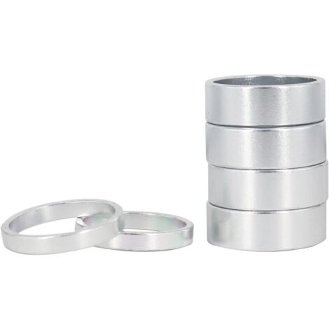Distanzscheiben aus Aluminium, 6-teilig, 5 mm² / 10 mm² für 1"- und 25,4"-Fahrräder